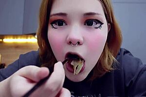 fat alternative pretty cute chubby amateur in mugbang