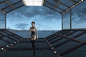 in the world of fallout 4, a fashion exhibition showcases unique outfits