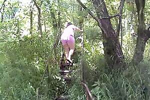 Sexy BBW Exhibitionist Shows Off in Woods and Carwash!