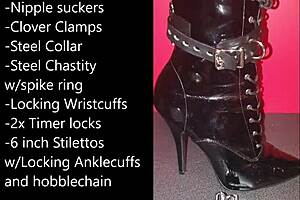 Sissy Prepares For Selfbondage With Buttplug And Dildo