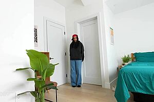 All natural big titty stepsis lets me cum on her tits in rough doggystyle