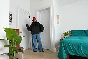 All natural big titty stepsis lets me cum on her tits in rough doggystyle