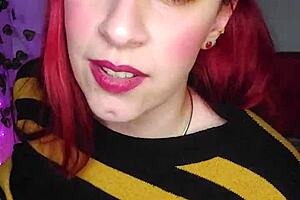 Redhead latina proposes new sexual practices in romantic joi.