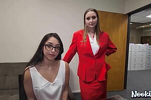 Office threesome with laney grey and madison wilde