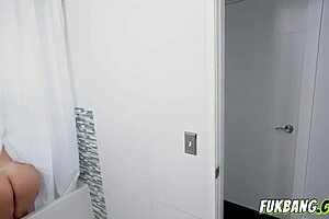 traveler receives surprising encounter with curvy companion.