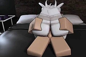 i breed a roblox demon slut in a condo with blowjob, doggystyle, and monster cock assfucking.