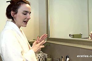 Claudia takes you under the shower