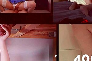 british teen in uniform gets roughly bent over and railed