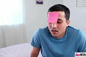 Petite teen 18+ stepsister bianca bangs loves sex games and she used stepbro