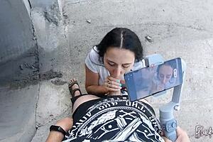 she asked me to film her blowjob skills