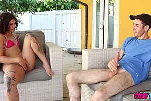 She Says, 'I Love Stroking Nico Luva's Monster Cock Outdoors to Cumshot'