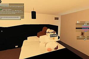 wet blowjob and anal riding with big black cock 😏