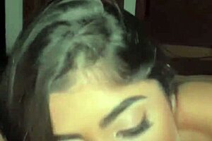 Petite 18Yo Latina Babe Gags on Deepthroat and Rimjob, Cum in Mouth on Casting