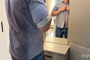 driver fucked my wife stuck in the sofa - russian amateur with talk and english subtitles