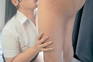 Beautiful Asian Student with Big Pussy Rides Friend