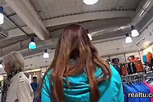 i seduced a stunning czech chick in the hypermarket and shagged her in pov