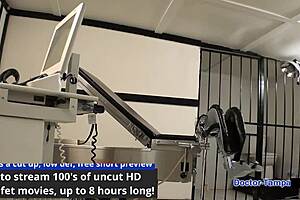 Dr Tampa LOCKS UP Alexa Chang in Wild Backstage Humiliation Scene. Screaming and Spreading in Latex Gloves!