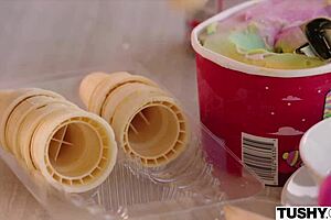 vanessa sky, that bratty baddie, takes a huge cock deep in her tiny ass