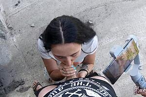 she asked me to film her blowjob skills