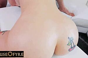 Houseofyre - Dirty Russian Slut Anna Chambers Gets Slammed in Big Oiled Butts with Monster Cock