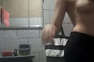 Perfect Body Enjoys Hidden Bathroom Masturbation