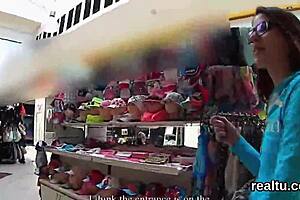 i seduced a stunning czech chick in the hypermarket and shagged her in pov