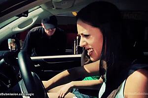 Phony Sheriff Fucks Bound Students Outdoors With Bondage Choking