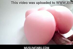 muslimtabu - curvy hijab wife tokyo lynn finally gives in to husband