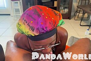 Ghetto bonnet ebony whore worships my bbc