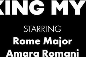 amara romani rides cowgirl with her big tits bouncing