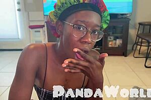 Ghetto bonnet ebony whore worships my bbc