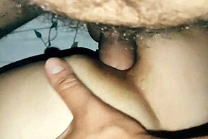 Homemade anal couple fucks ass in POV milf scene from our amateur studio