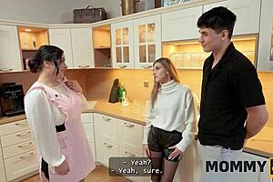 I’m Shocked! Mature Brunette Got So Horny, Seduced Young Dude in Bathroom