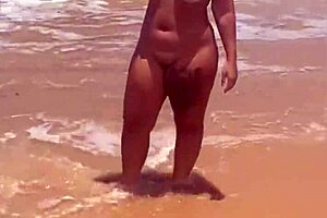 African Young Flashes on Beach Exhibition