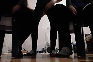 while i was masturbating to my two girlfriends, they were both masturbating to me, leading to girls fly orgasm