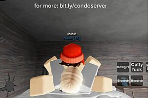 roblox condo turns into blowjob and doggystyle creampie session