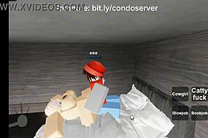 roblox condo turns into blowjob and doggystyle creampie session