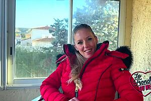 Aurbeaureal, the magnificent blonde, craves hard sex in stockings and lingerie