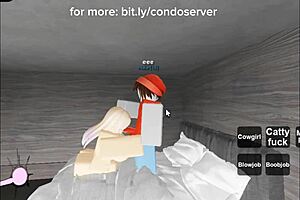 roblox condo turns into blowjob and doggystyle creampie session