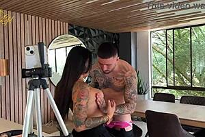 espanol de tatuajes y bien dotado me folla en mi propia casa-salome gil-parte 1