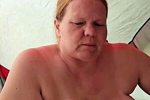 Sneaky Outdoor Creampie In A Camping Tent