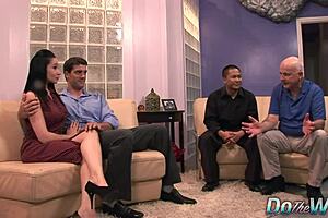 Tacori Blu craves anal pleasure as her cuck husband watches.