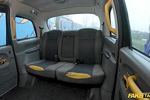 Why does this MILF offer her shaven pussy in the fake taxi to pay for the ride