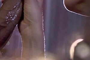 blonde wife aimee addison receives a messy cumshot on her feet