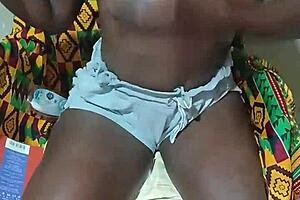 Wow, that Petite 18+ Ghanian Bitch Enjoys Solo Anal Play at Home! 😍