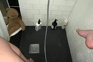 Arabian Snowwhite masturbates in the shower in Los Angeles.