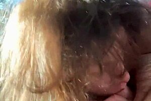 slim thick streetwalker bent over for public fuck with pierced nipples and big tits ending in cumshot on phat ass