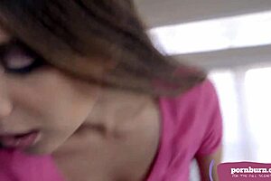 Izzy Lush is riding her stepbrother so hard, sucking and deepthroating his cock.