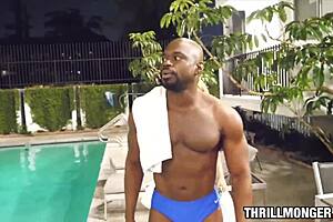 Blonde teen 18+ creams on big black cock while clothes rip!