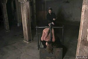 Bound Busty Milf Big Ass Whipped and Choked